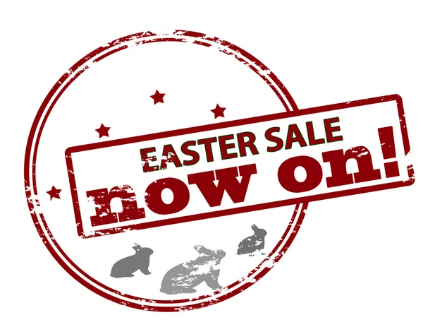 Easter sale now on — Stock Vector