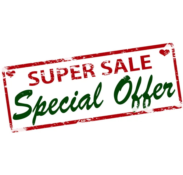 Super prodej speciální nabídka — Stockový vektor