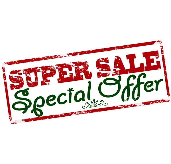 Super venta oferta especial — Vector de stock