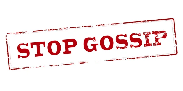 Stop gossip stempel — Stockvector