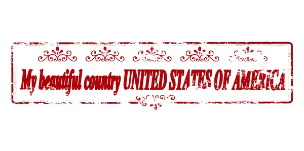 My beautiful country United States of America — Stock Vector