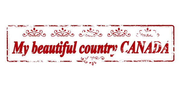 My beautiful country Canada — Stock Vector