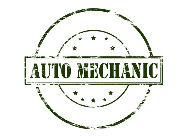 Auto mechanik stempel — Wektor stockowy