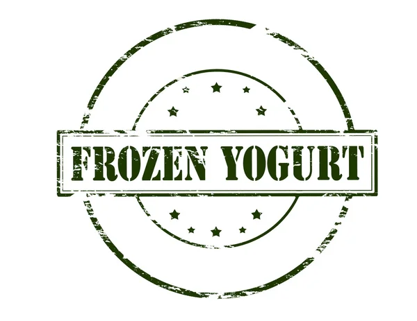 Mrożony jogurt pieczęć — Wektor stockowy