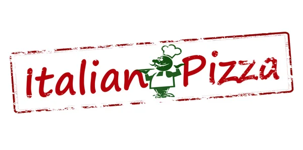 Italienischer Pizza-Stempel — Stockvektor