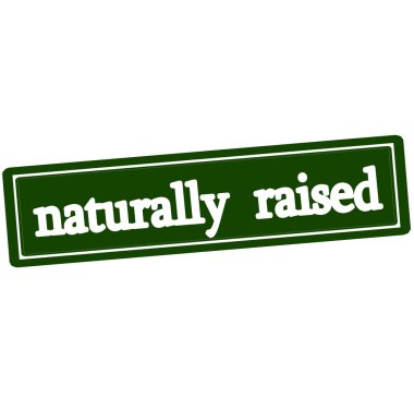 Naturally raised stamp clipart