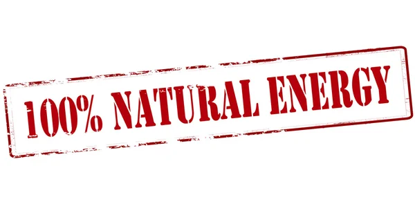 Energía 100% natural — Vector de stock