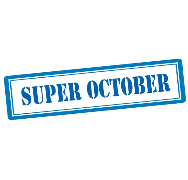 Super October stamp — Stock Vector
