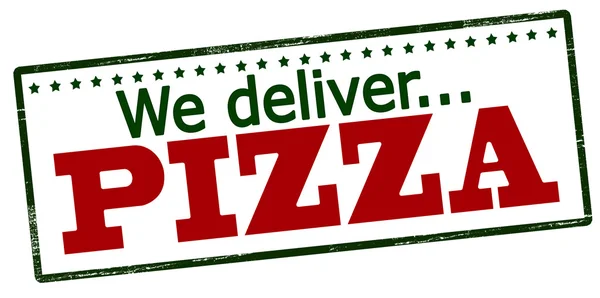 We deliver pizza — Stock Vector