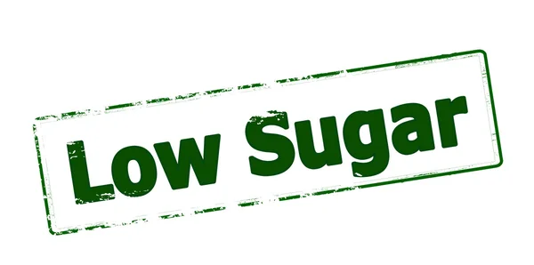 Timbro a basso contenuto di zucchero — Vettoriale Stock