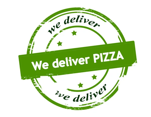 We deliver pizza — Stock Vector