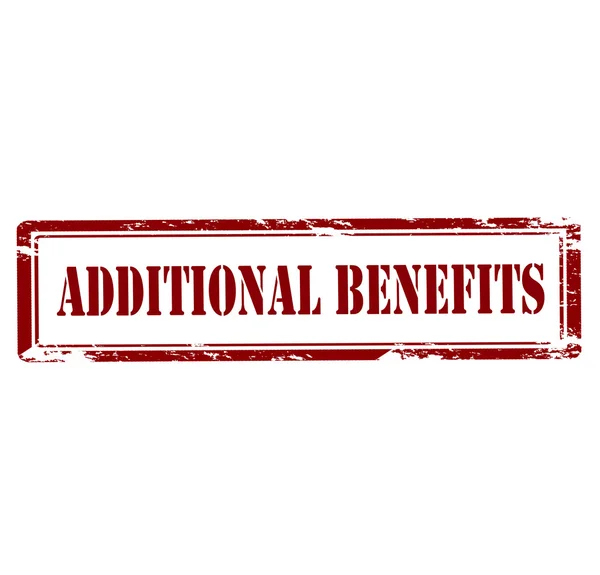 Additional benefits stamp — Stock Vector