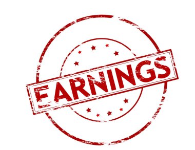 İçinde kelime kazancı olan lastik damga, vektör illüstrasyonu