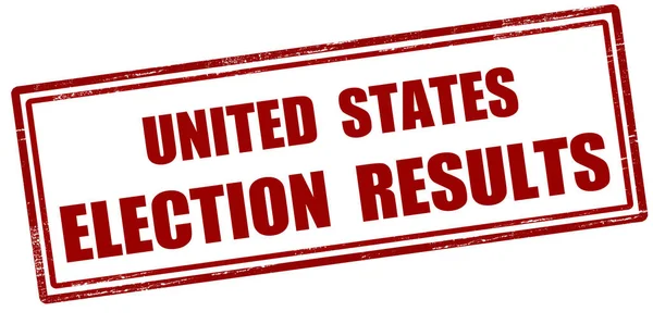 Ελαστική Σφραγίδα Κείμενο Ηνωμένες Πολιτείες Αποτελέσματα Των Εκλογών Στο Εσωτερικό — Φωτογραφία Αρχείου
