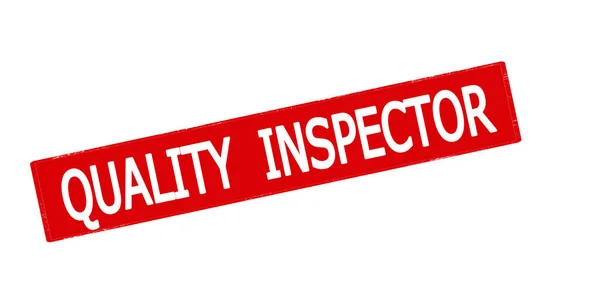 Rubber Stempel Met Tekst Kwaliteit Inspecteur Binnen Vector Illustratie — Stockfoto