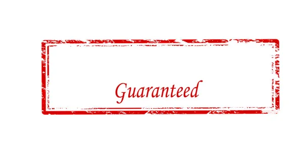 Rubber Stamp Word Guaranteed Vector Illustration — Stock Photo, Image