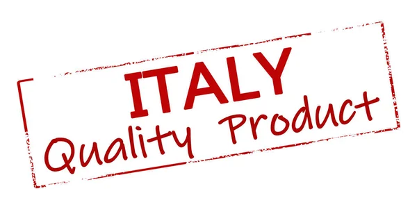 Rubber Stempel Met Tekst Italië Kwaliteit Product Binnen Vector Illustratie — Stockfoto