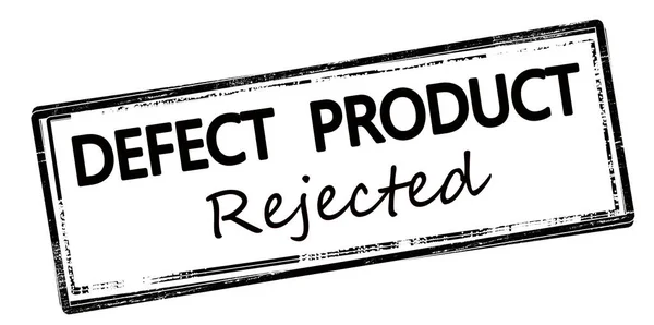Rubber Stempel Met Tekst Defect Product Afgewezen Binnen Vector Illustratie — Stockfoto
