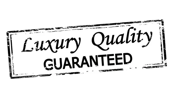 Rubber stamp with text luxury quality guaranteed inside, vector illustration