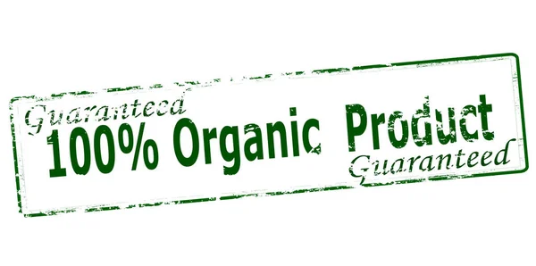 Rubber Stamp Text One Hundred Percent Organic Product Vector Illustration — Stock Photo, Image