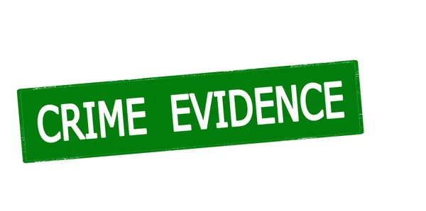 Rubber Stamp Text Crime Evidence Vector Illustration — Stock Photo, Image