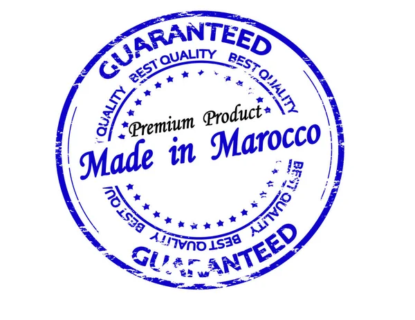 Rubber Stamp Text Made Maroco Vector Illustration — Stock Photo, Image