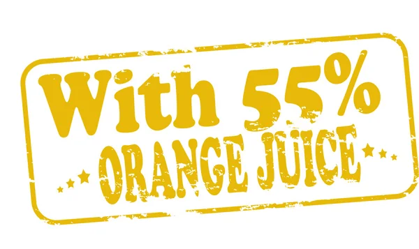 Avec du jus d'orange — Image vectorielle