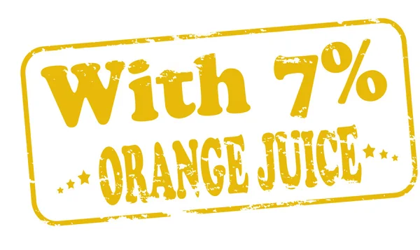 With orange juice — Stock Vector