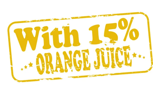 Con zumo de naranja — Archivo Imágenes Vectoriales