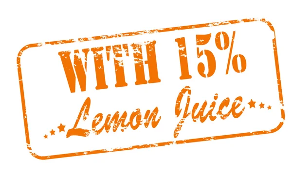 S citronovou šťávou — Stockový vektor