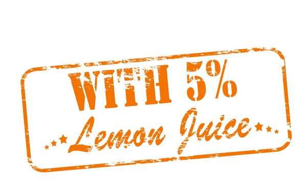 Con succo di limone — Vettoriale Stock