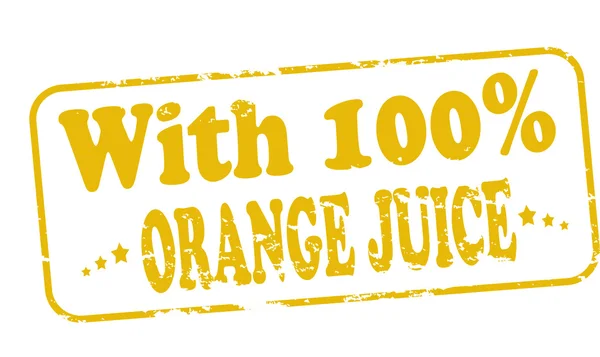 Portakal suyu ile — Stok Vektör