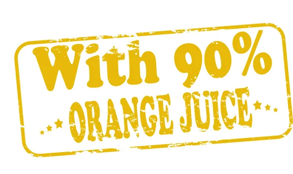 Portakal suyu ile — Stok Vektör