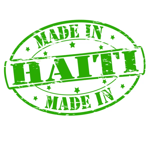 Gemaakt in Haïti — Stockvector