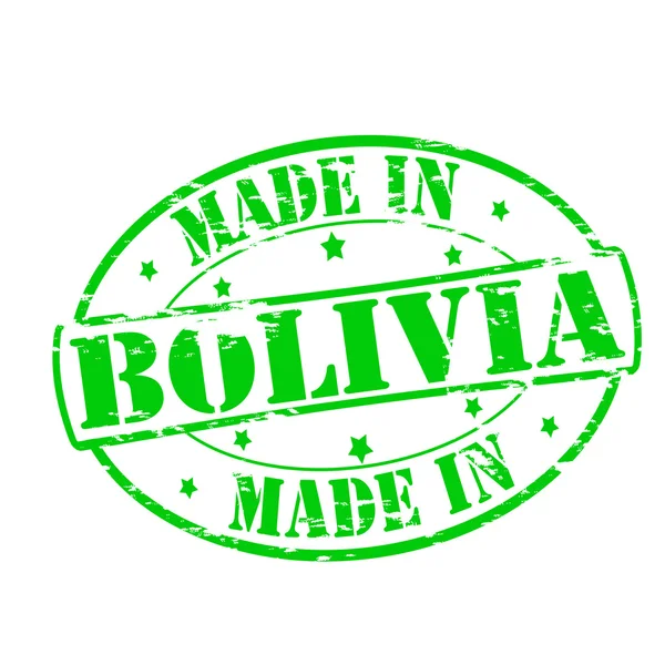 Hergestellt in bolivien — Stockvektor