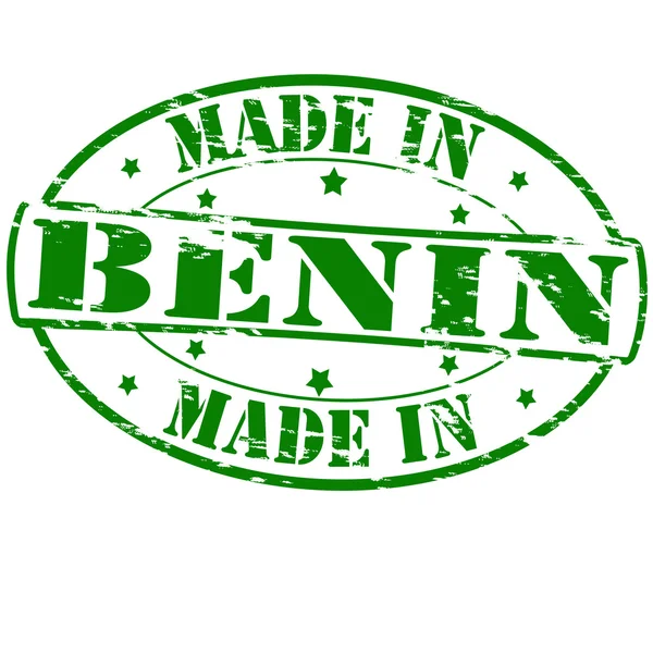 Сделано в Бенине — стоковый вектор