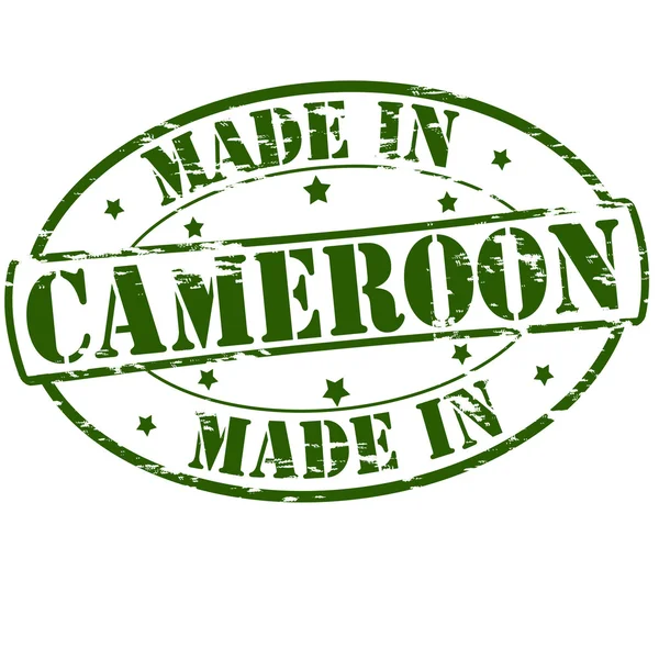 Kamerun'da yaptı — Stok Vektör