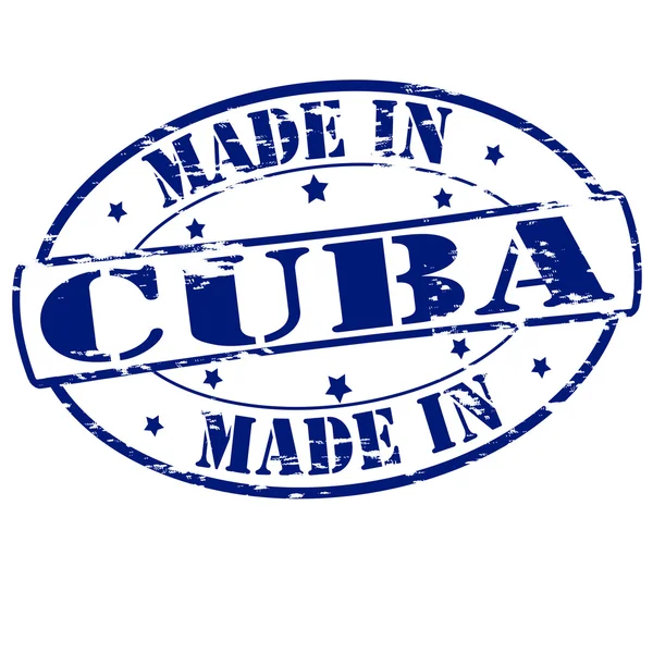 Fabricado em Cuba — Vetor de Stock