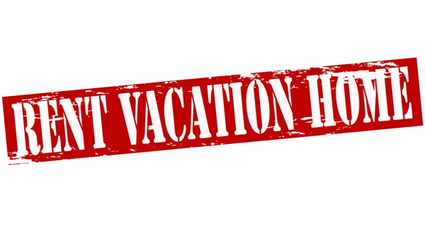 Vakantie huis te huur — Stockvector