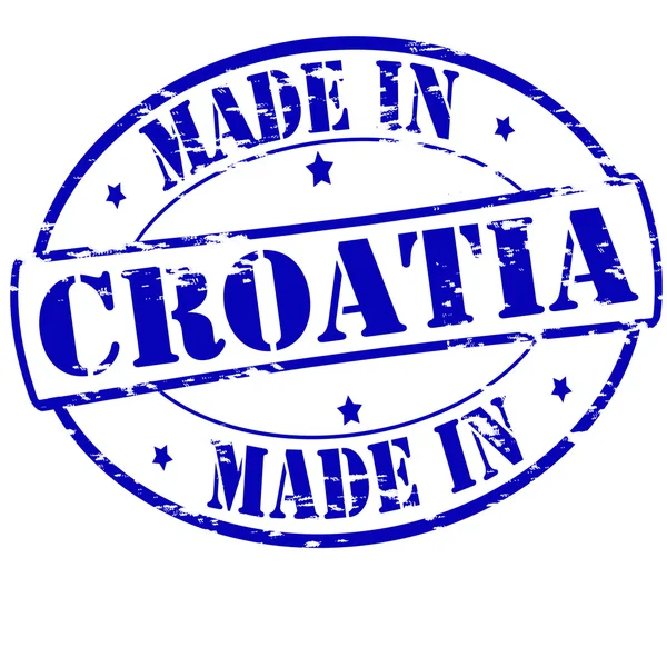 Hergestellt in Kroatien — Stockvektor