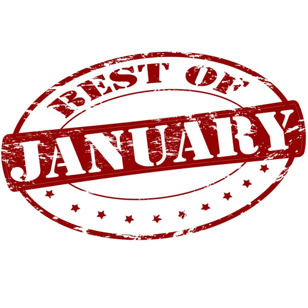 Das Beste vom Januar — Stockvektor