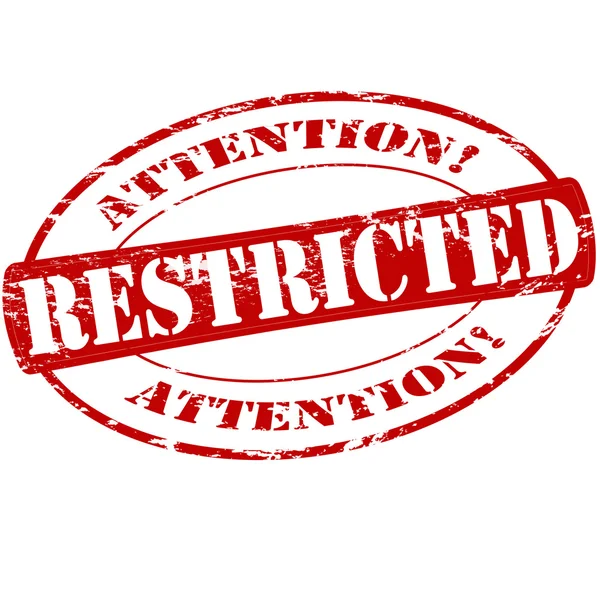 Restricted — Stock Vector