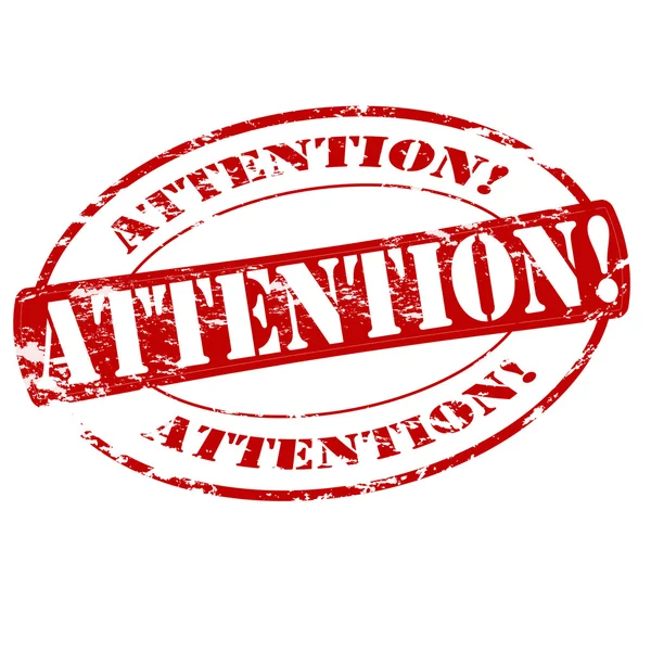 Attention — Stock Vector