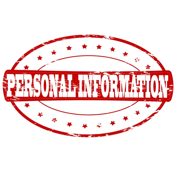 Información personal — Vector de stock