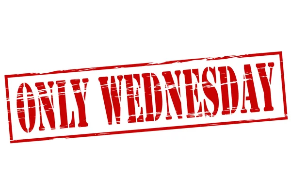 Only Wednesday — Stock Vector