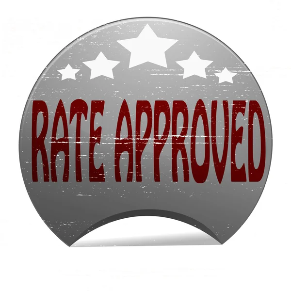 Rate approved — Stockvector