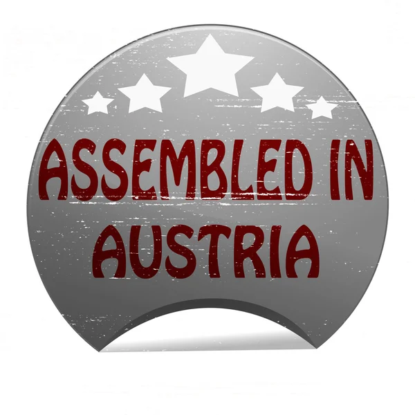 Assembled in Austria — Stock Vector