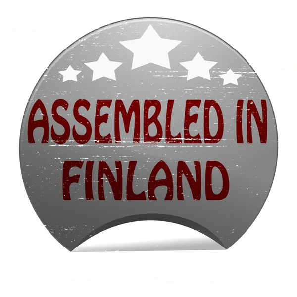 Συναρμολογούνται στη Φινλανδία — Διανυσματικό Αρχείο