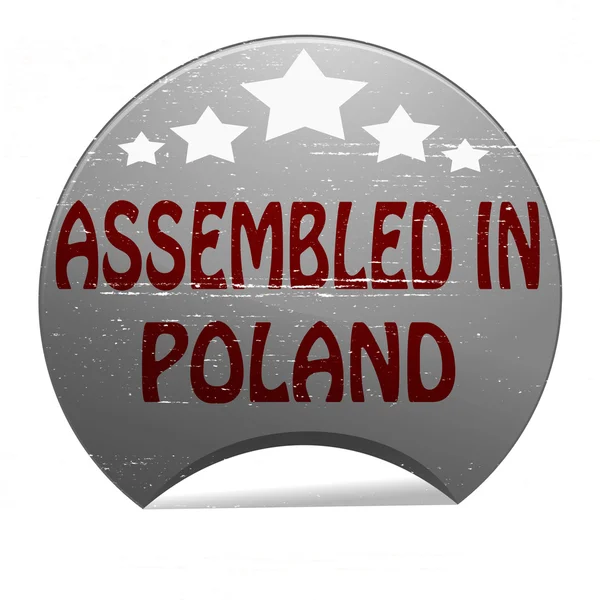 Assembled in Poland — Stock Vector