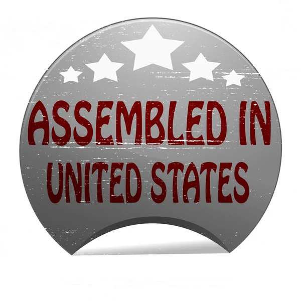 Assemblé aux États-Unis — Image vectorielle